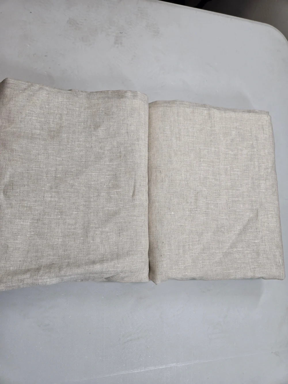 QUINCE Set Of 2 48x84 European Linen Curtains Flax 0057